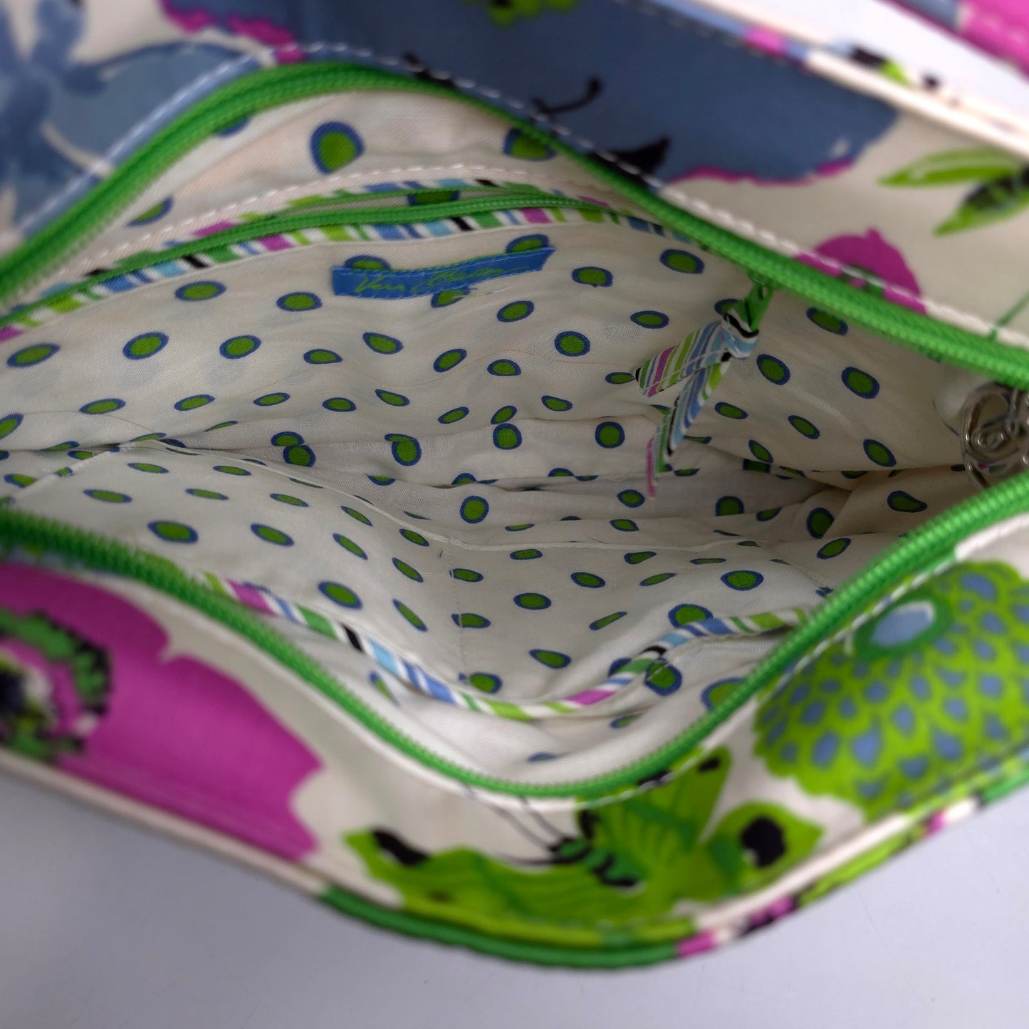 Vera Bradley Limited Edition Holly Sateen Butterflies Quilted Shoulder Purse Bag