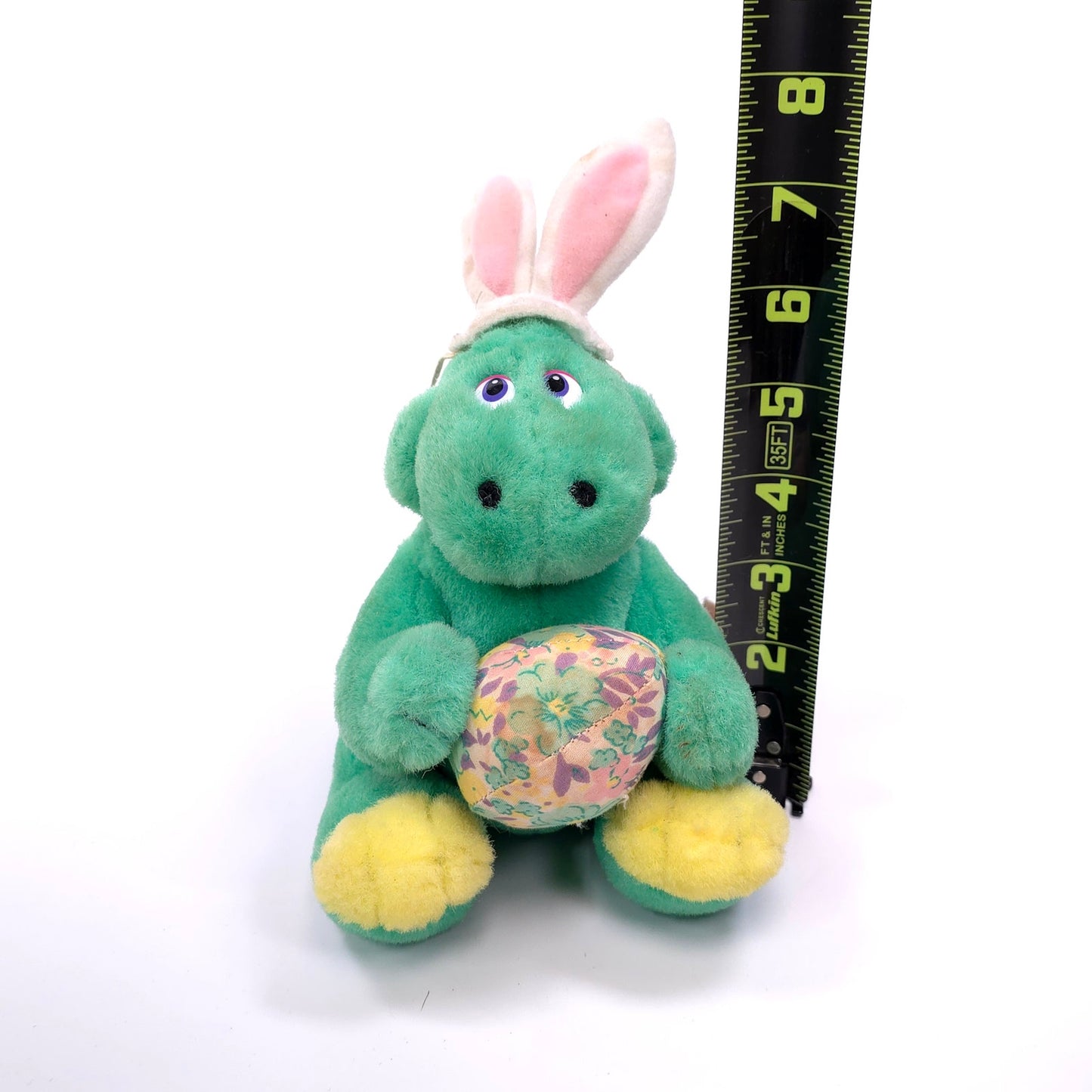 Egbert Jr. Russ Berrie Easter Egg Bunny Ears 8" Dino