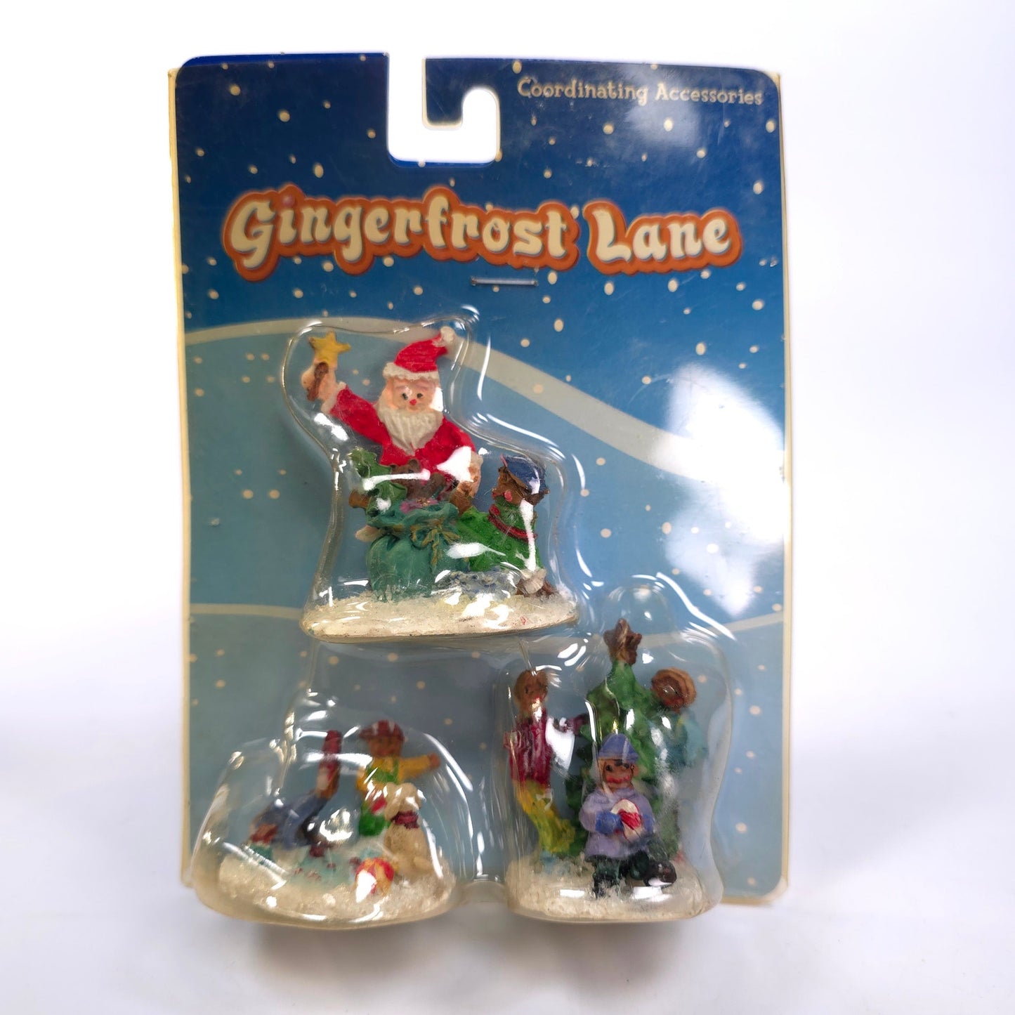 Sealed Gingerfrost Lane Gingerbread Village People Santa Claus Tree Dog Presents