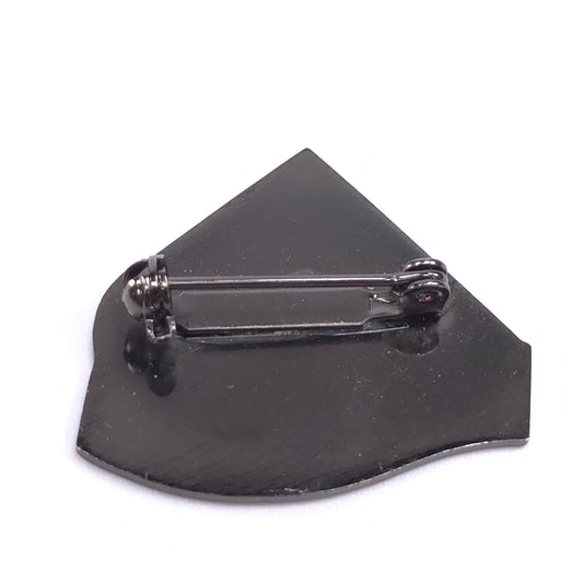 Vintage Big Powderhorn Ski Enamel Pinback Pin