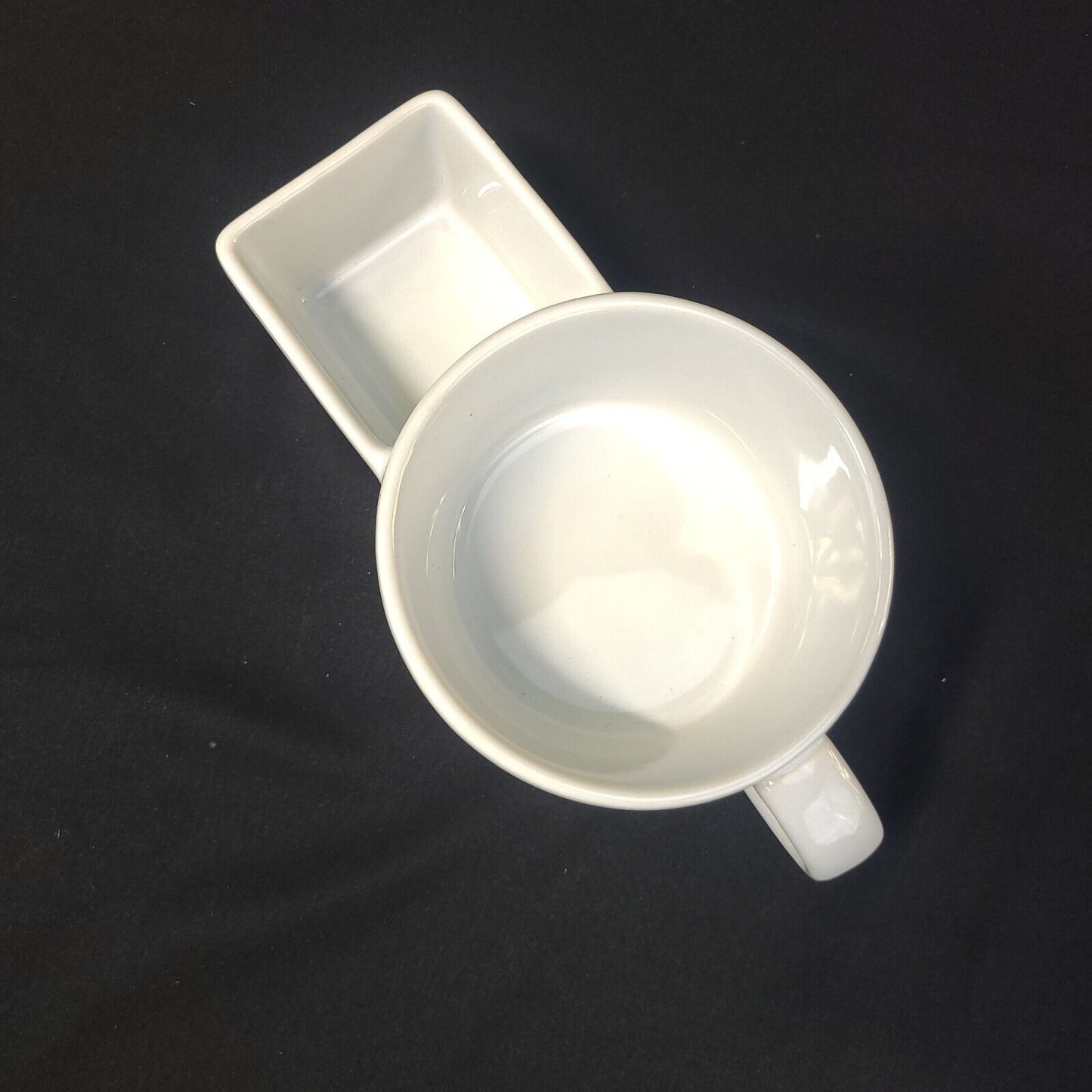 White Ceramic Soup & Cracker Mug Cereal Ice Cream Snack Cup Versatile Unique