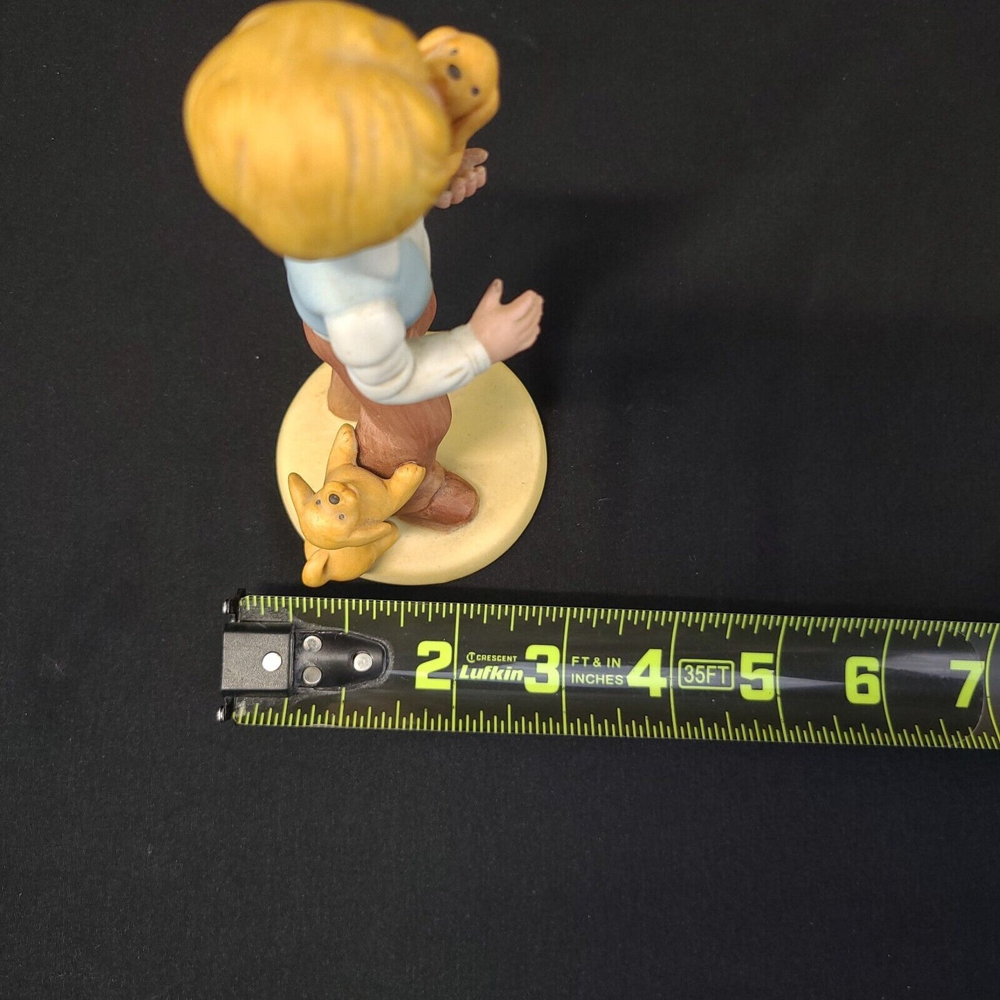 1981 Avon "Best Friends" Boy Holding Puppy Dog Porcelain Figurine