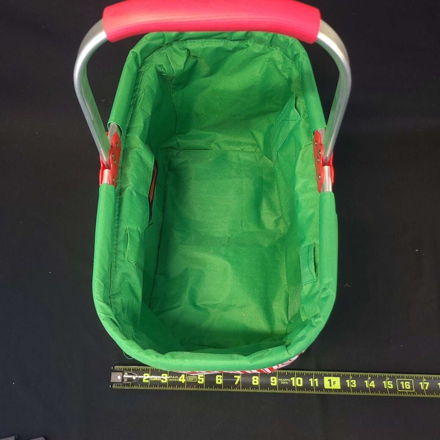Holiday Canvas & Metal Collapsible Basket - Versatile and Decorative