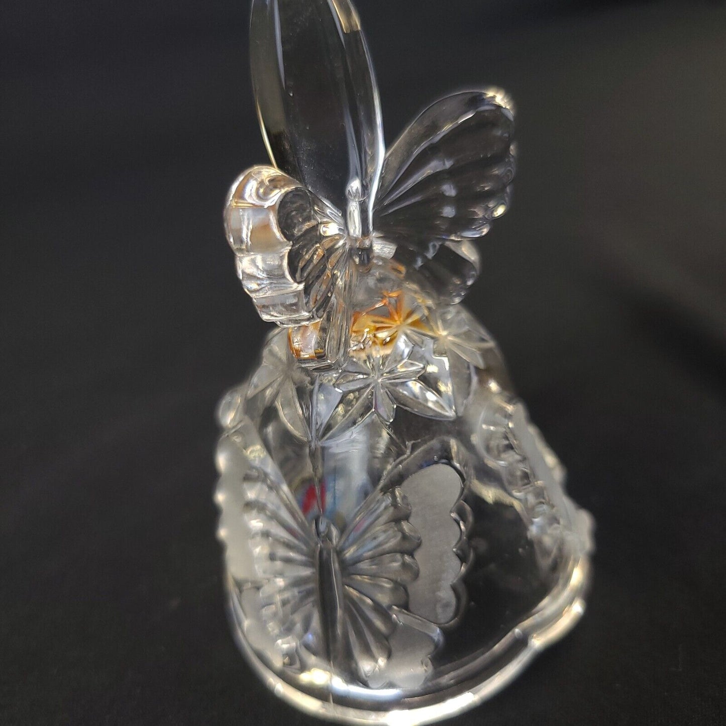Hofbauer Crystal Butterfly Bell - Handcrafted, Elegant Design, Collectible