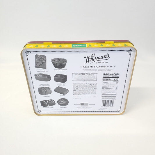 2017 Whitman's Sampler Peanuts Gang Snoopy Red Merry Christmas Tin Container Box