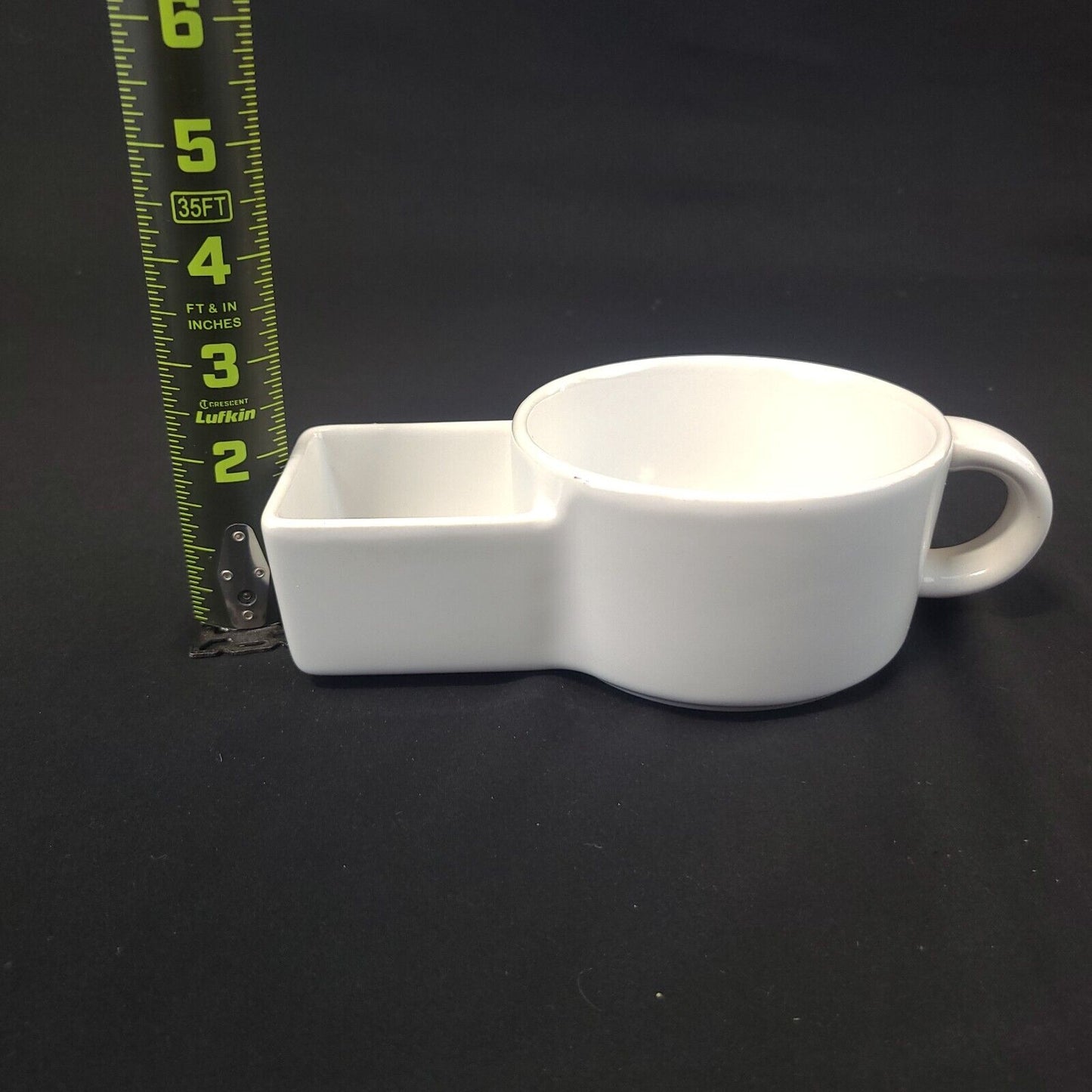 White Ceramic Soup & Cracker Mug Cereal Ice Cream Snack Cup Versatile Unique