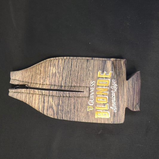 Guinness Blonde Zippered Bottle Koozie - Collectible - Unique - Barware