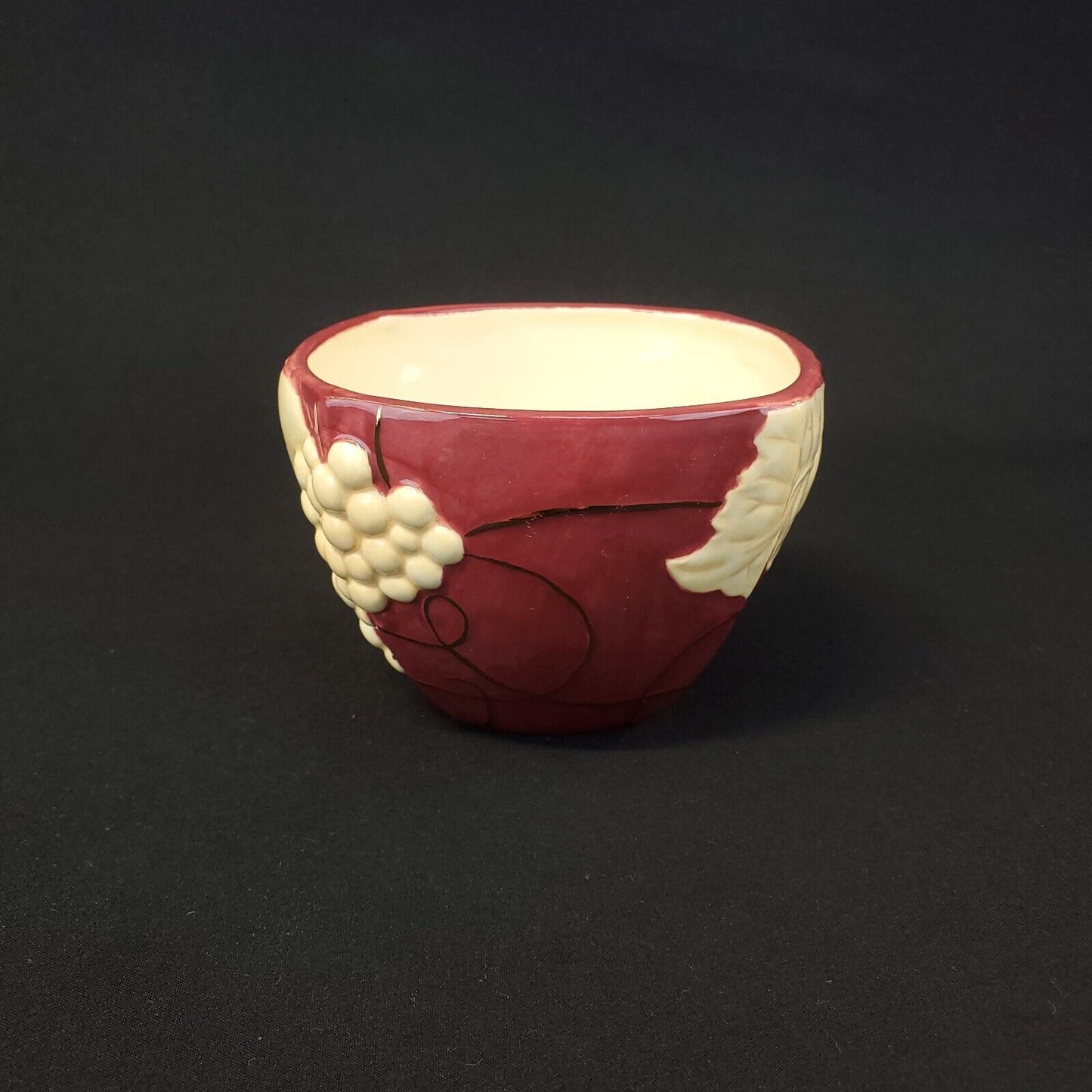 Hallmark Ceramic Bowl with Grape and Pear Design - Collectible Home Decor