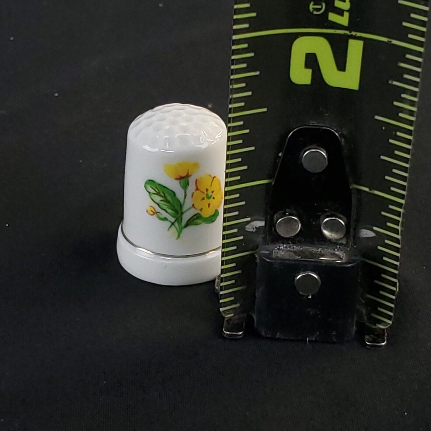 St George Fine Bone China Thimble with a Floral Design Vitage Collectible