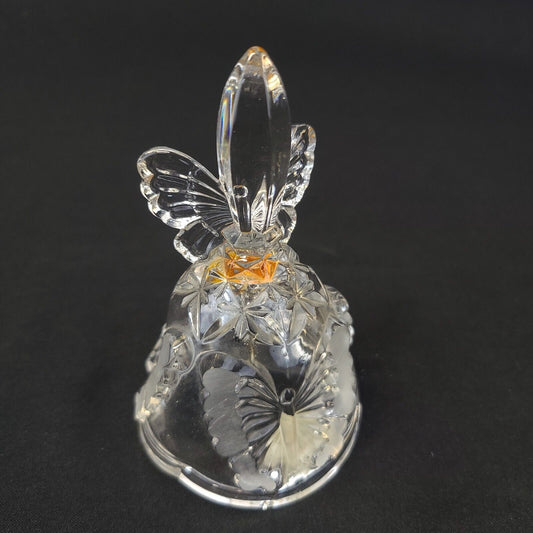 Hofbauer Crystal Butterfly Bell - Handcrafted, Elegant Design, Collectible