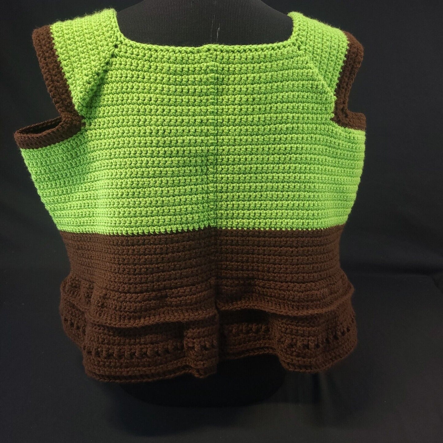 Handmade Cabled Peplum Tee Large - Stylish and Trendy Summer Wear