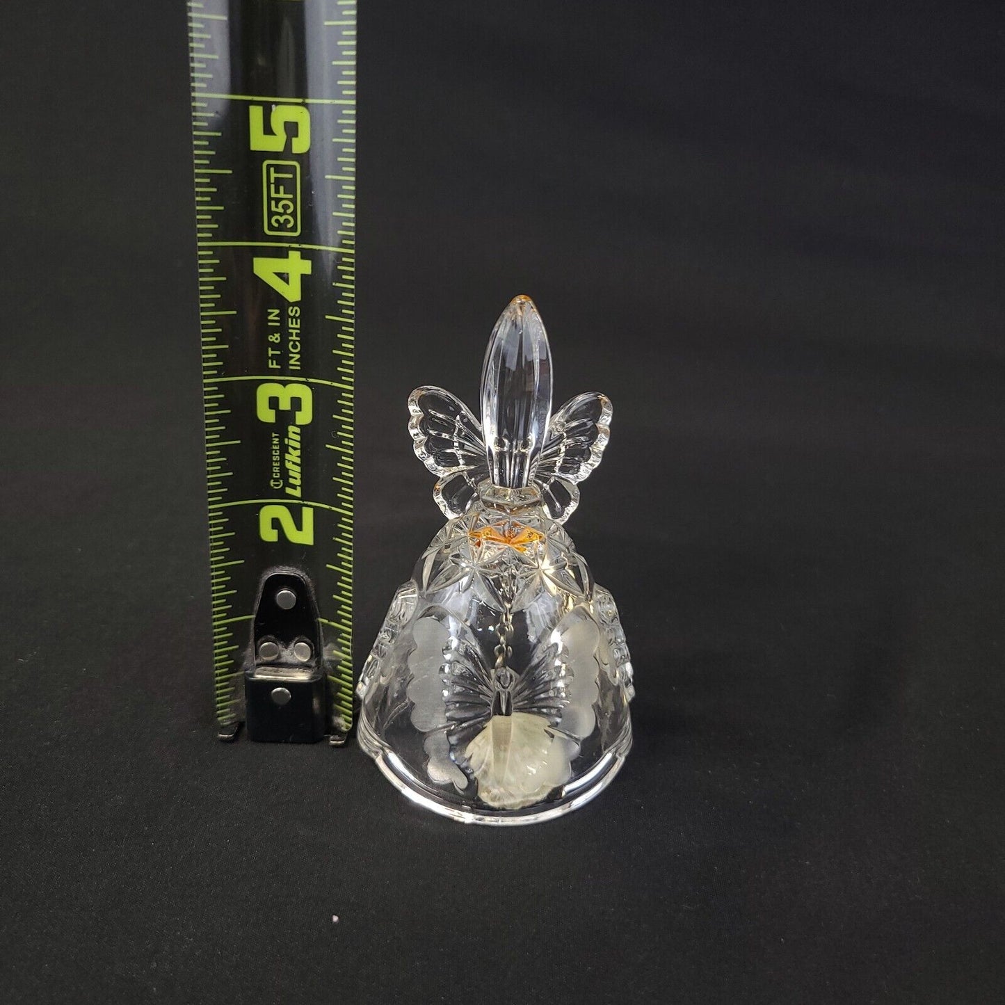 Hofbauer Crystal Butterfly Bell - Handcrafted, Elegant Design, Collectible