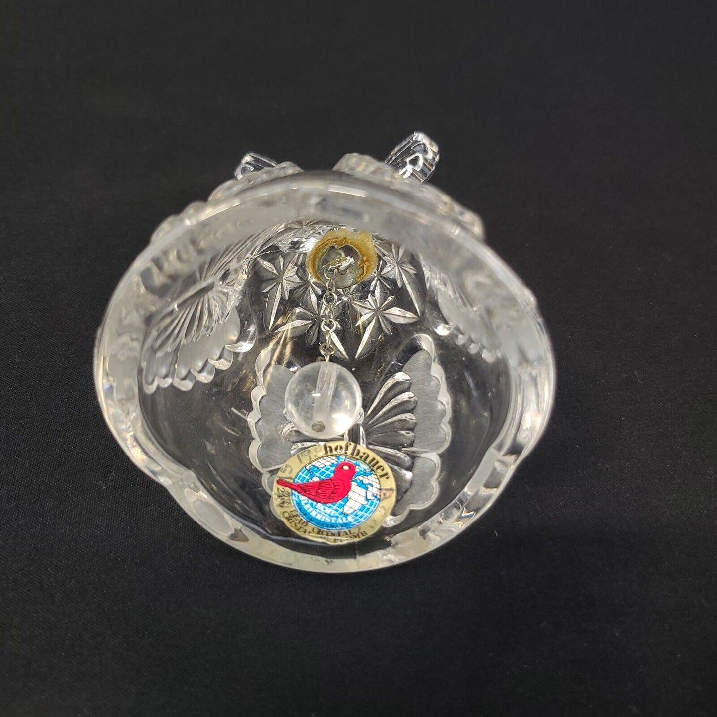 Hofbauer Crystal Butterfly Bell - Handcrafted, Elegant Design, Collectible
