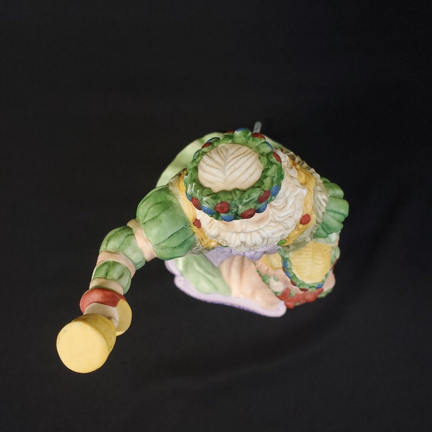 Vintage 1988 Enesco Lord of Misrule Santa Musical Figurine - Deck The Halls