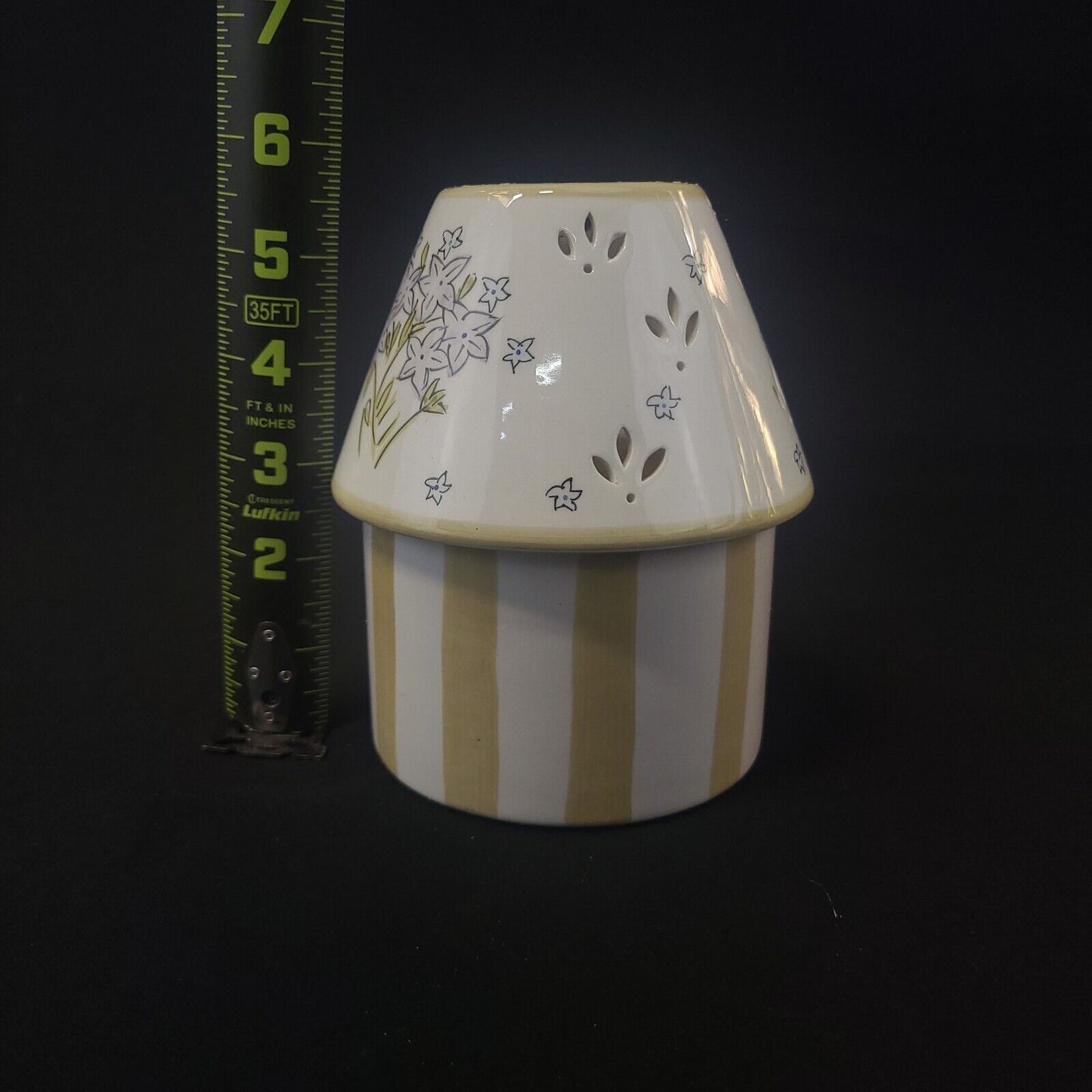 Lilac Ceramic Candle Lamp by Elements - Elegant Home Decor