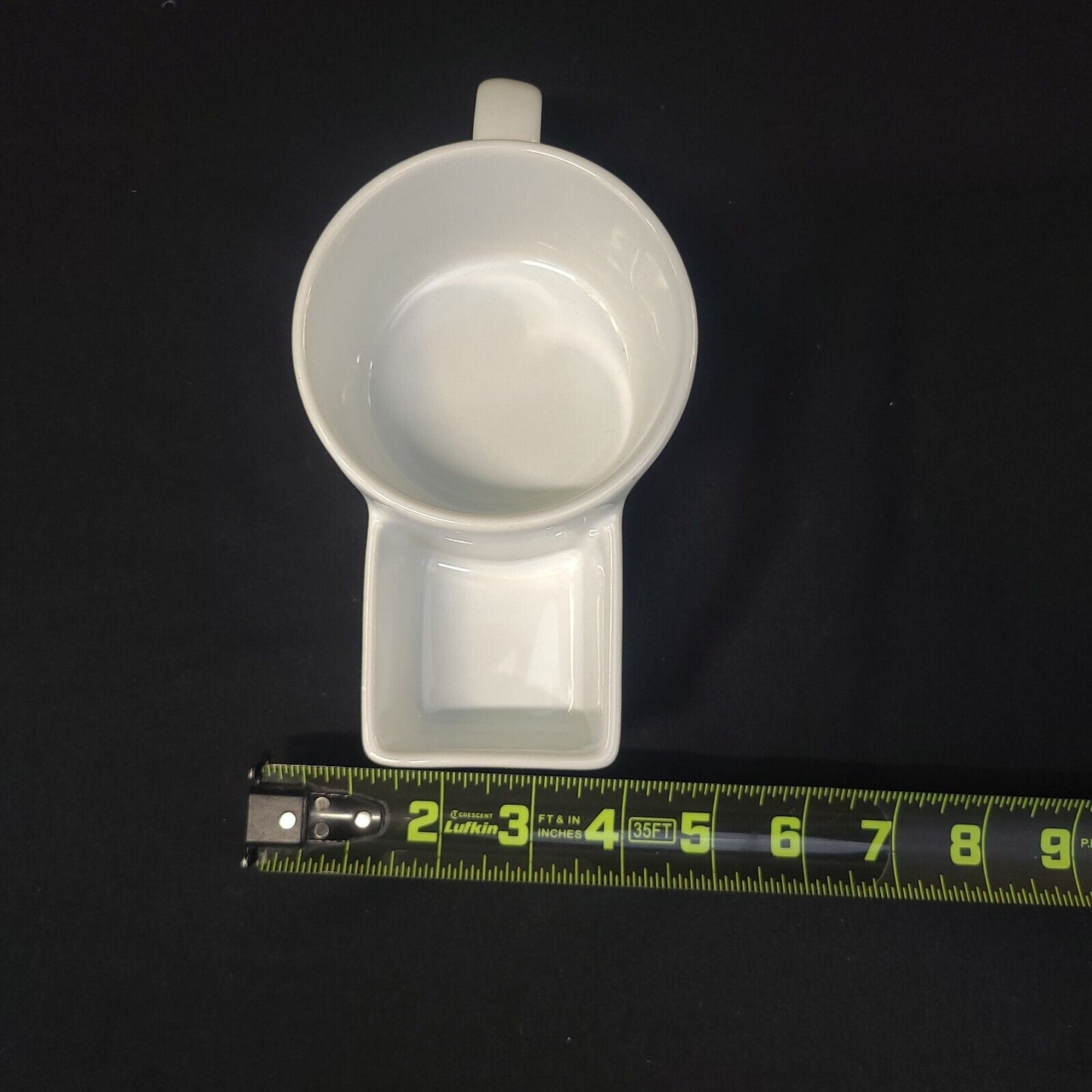 White Ceramic Soup & Cracker Mug Cereal Ice Cream Snack Cup Versatile Unique