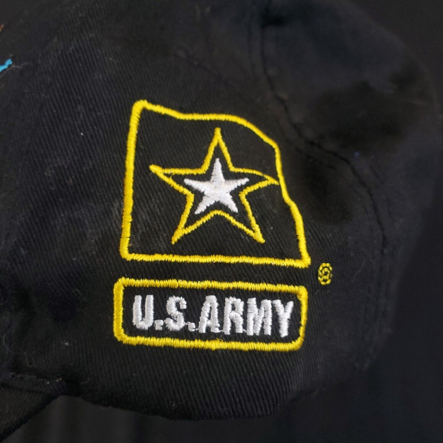 US Army Black Cap Hat Adjustable Strap Back Army Since 1775 Collectible