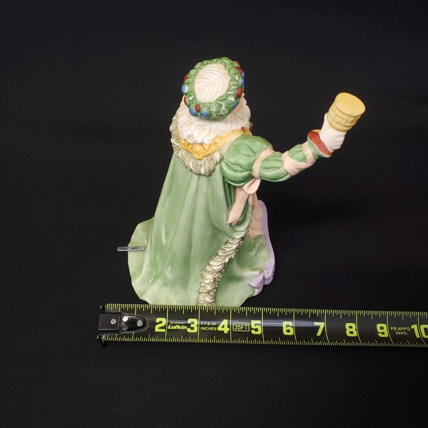 Vintage 1988 Enesco Lord of Misrule Santa Musical Figurine - Deck The Halls