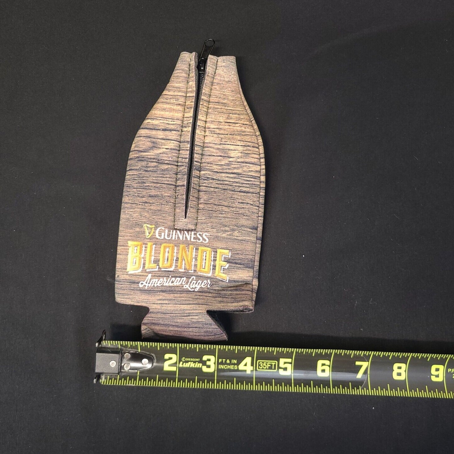 Guinness Blonde Zippered Bottle Koozie - Collectible - Unique - Barware
