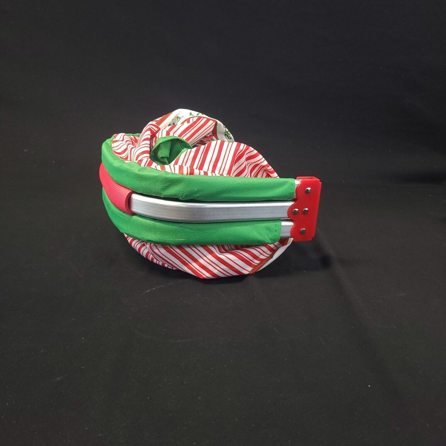 Holiday Canvas & Metal Collapsible Basket - Versatile and Decorative