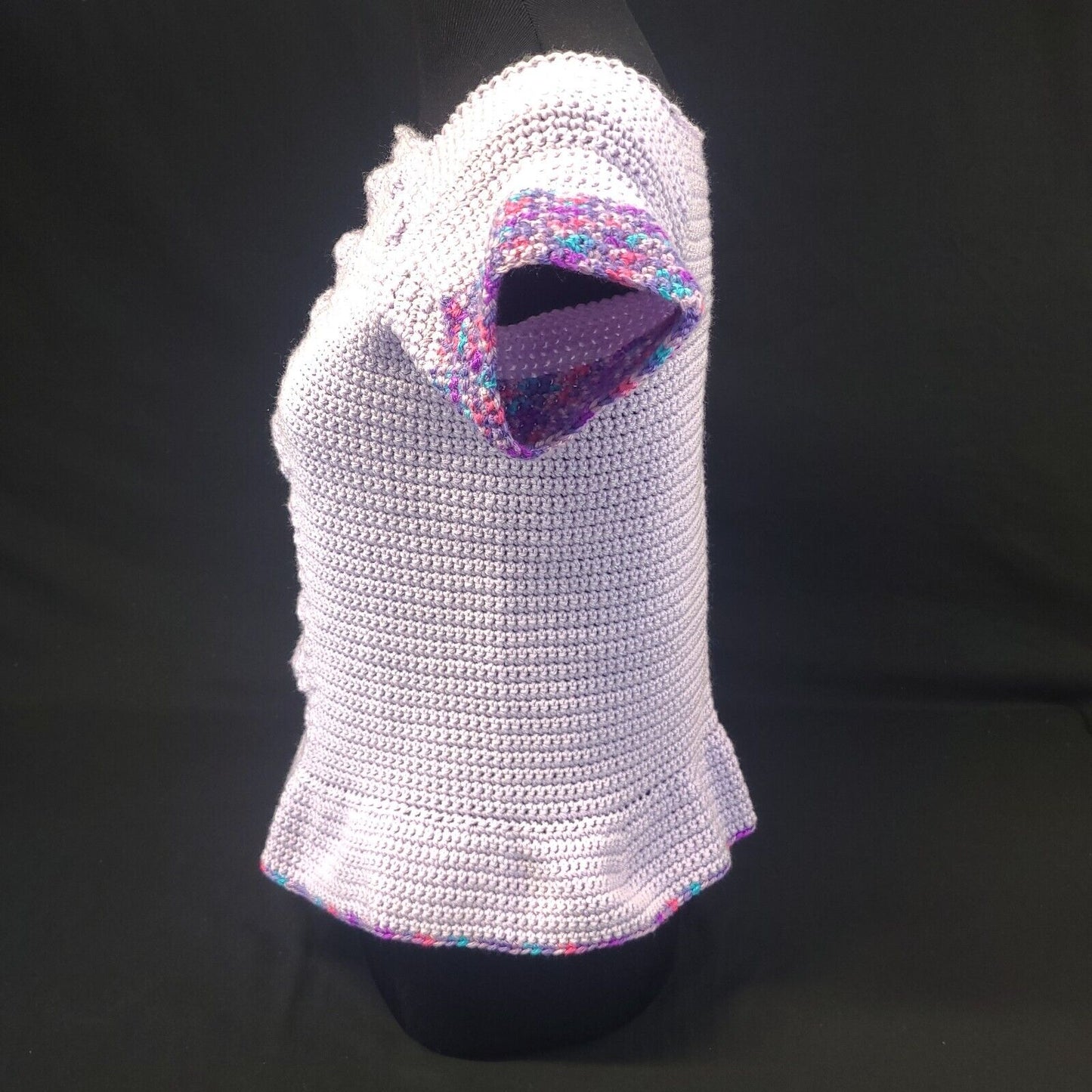 Handmade Cabled Peplum Tee Small - Stylish and Trendy Summer Wear