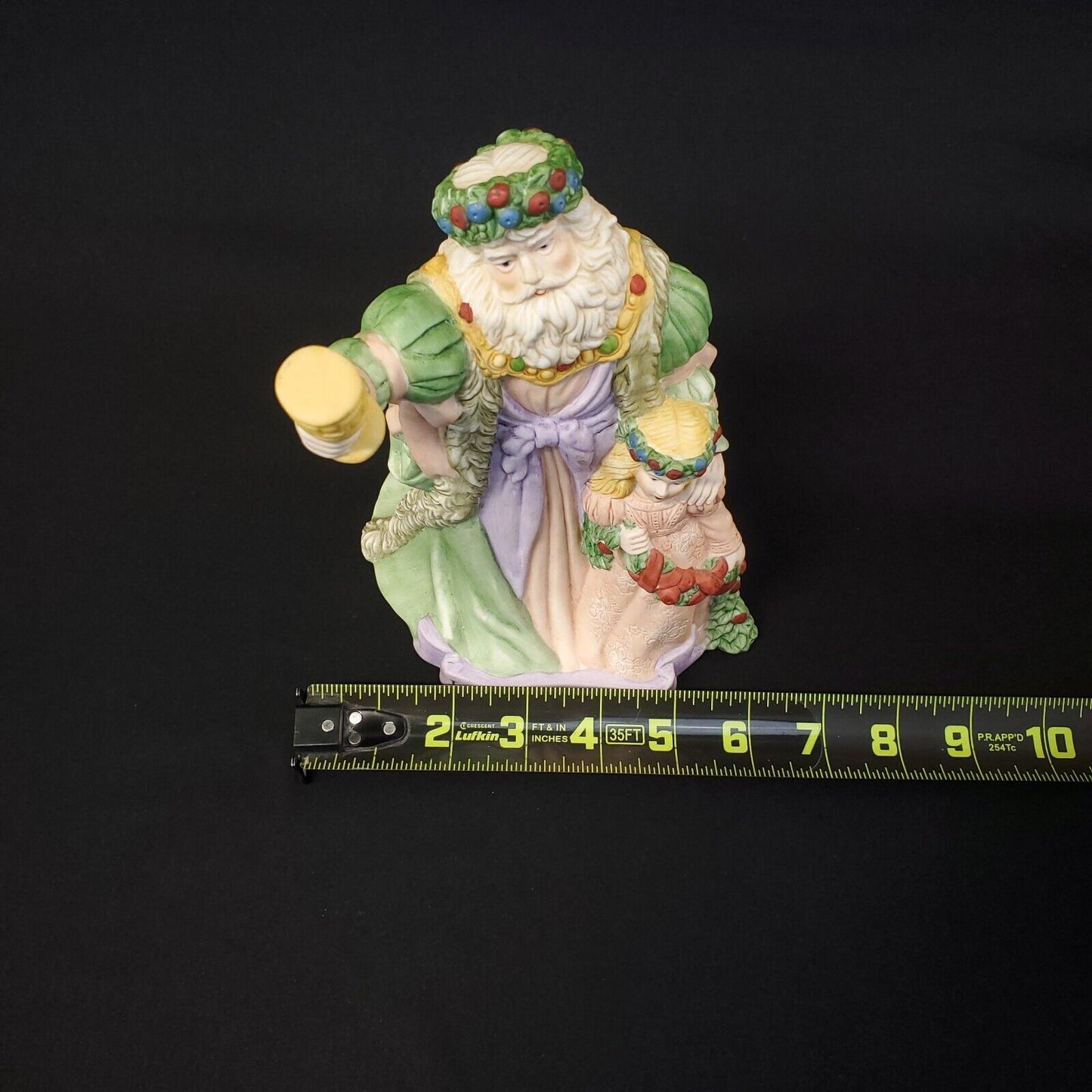 Vintage 1988 Enesco Lord of Misrule Santa Musical Figurine - Deck The Halls