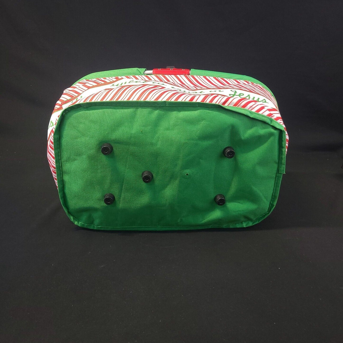 Holiday Canvas & Metal Collapsible Basket - Versatile and Decorative
