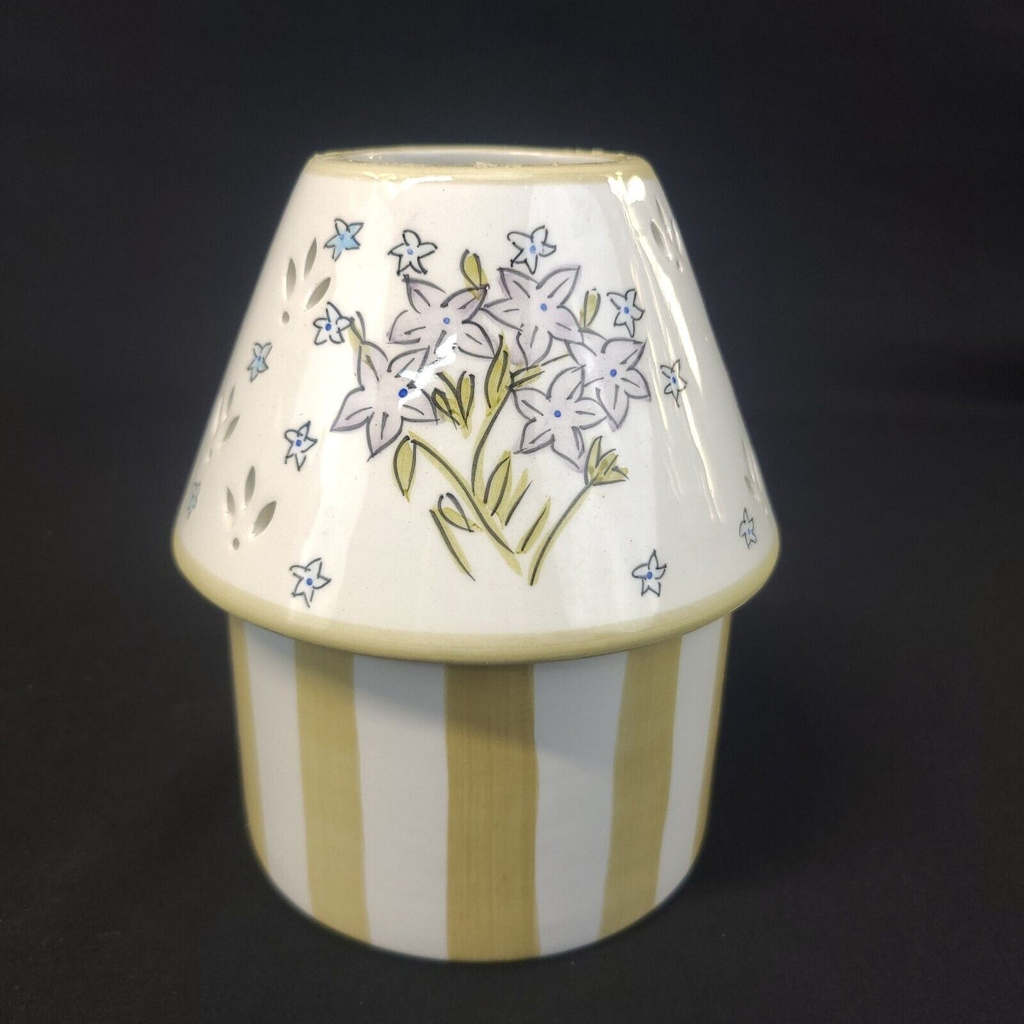 Lilac Ceramic Candle Lamp by Elements - Elegant Home Decor