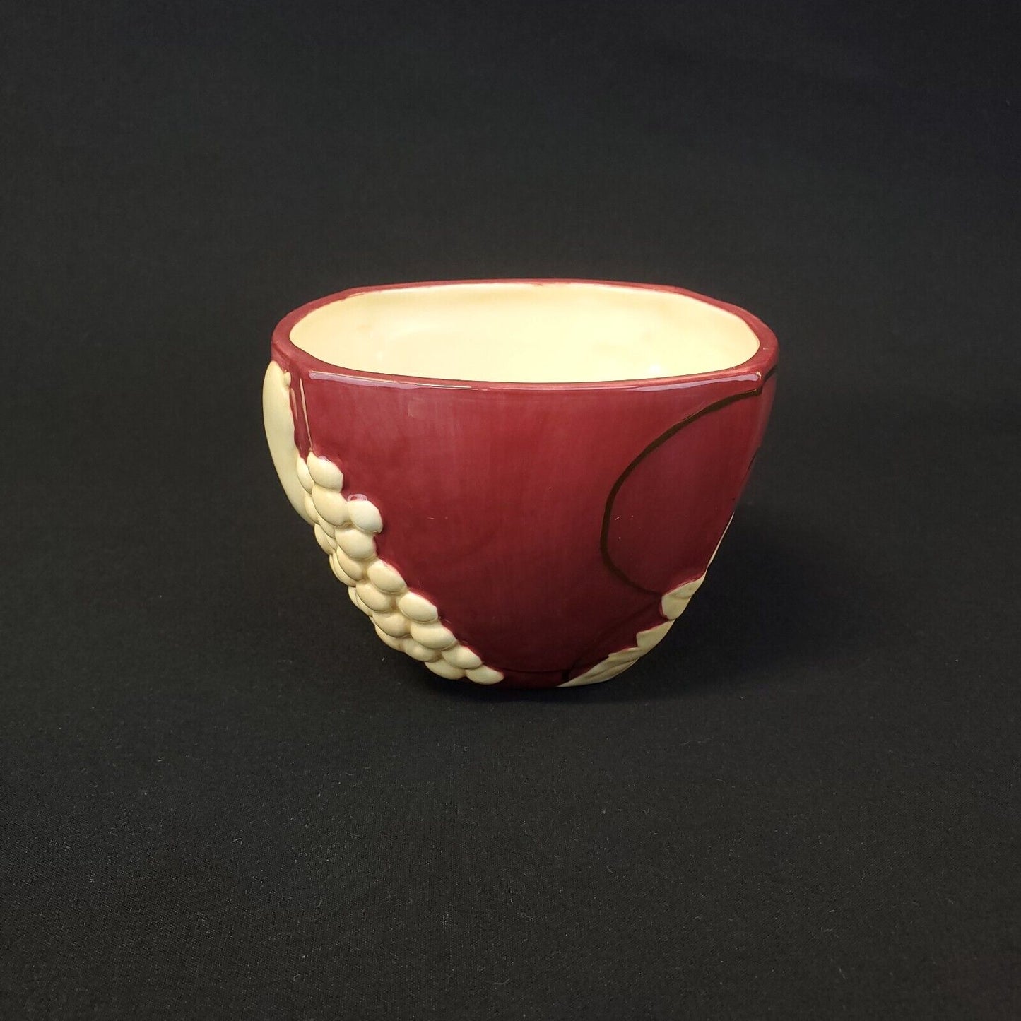 Hallmark Ceramic Bowl with Grape and Pear Design - Collectible Home Decor