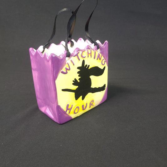 Witching Hour Ceramic Bag - Halloween Decorative Collectible