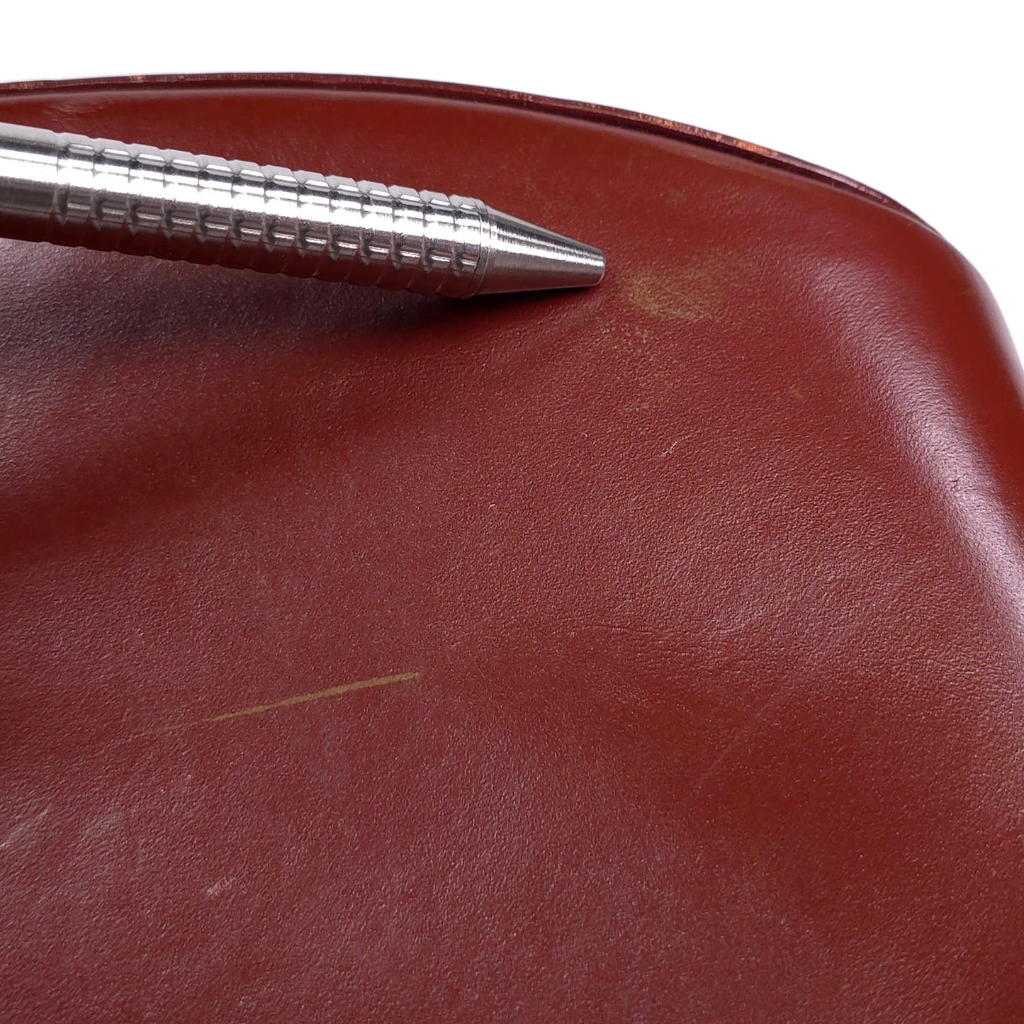 Vintage Companion Leather Top Handle Kiss Lock Bag Purse