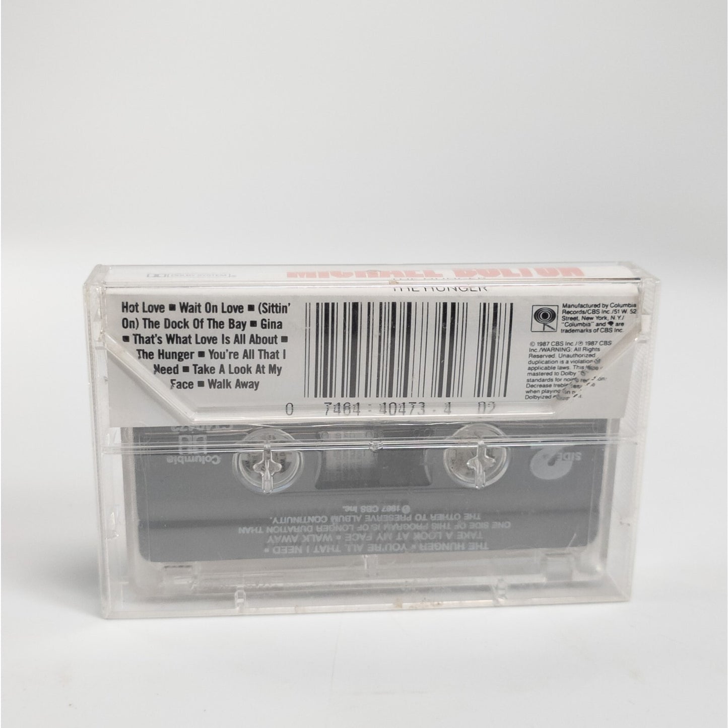 Michael Bolton The Hunger (Cassette) 2+ Ship FREE
