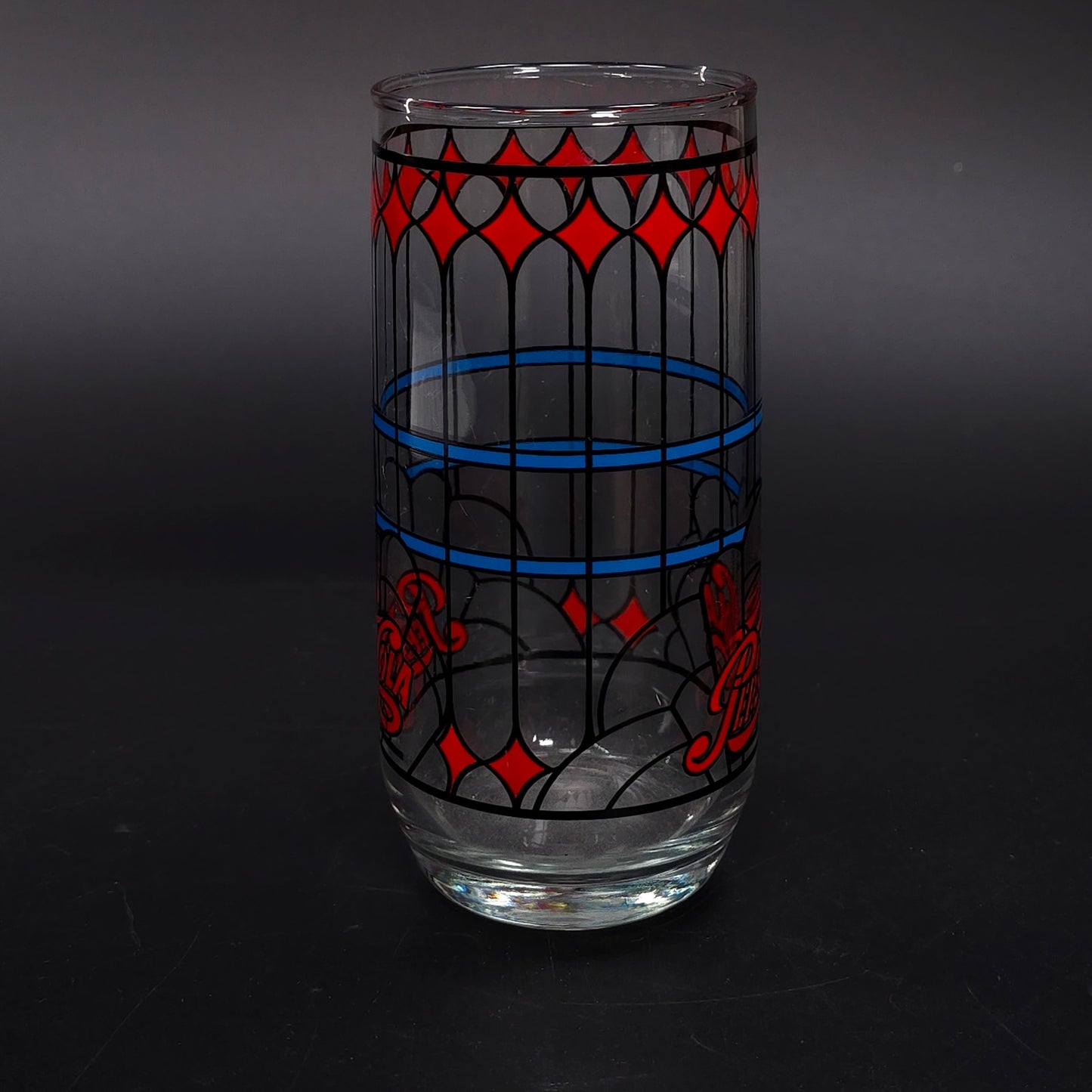 Vintage Pepsi-Cola Stained Glass Cup Design 6" Tall