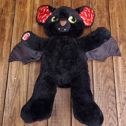 Build A Bear Boorific Black Vampire Bat Plush 06/15