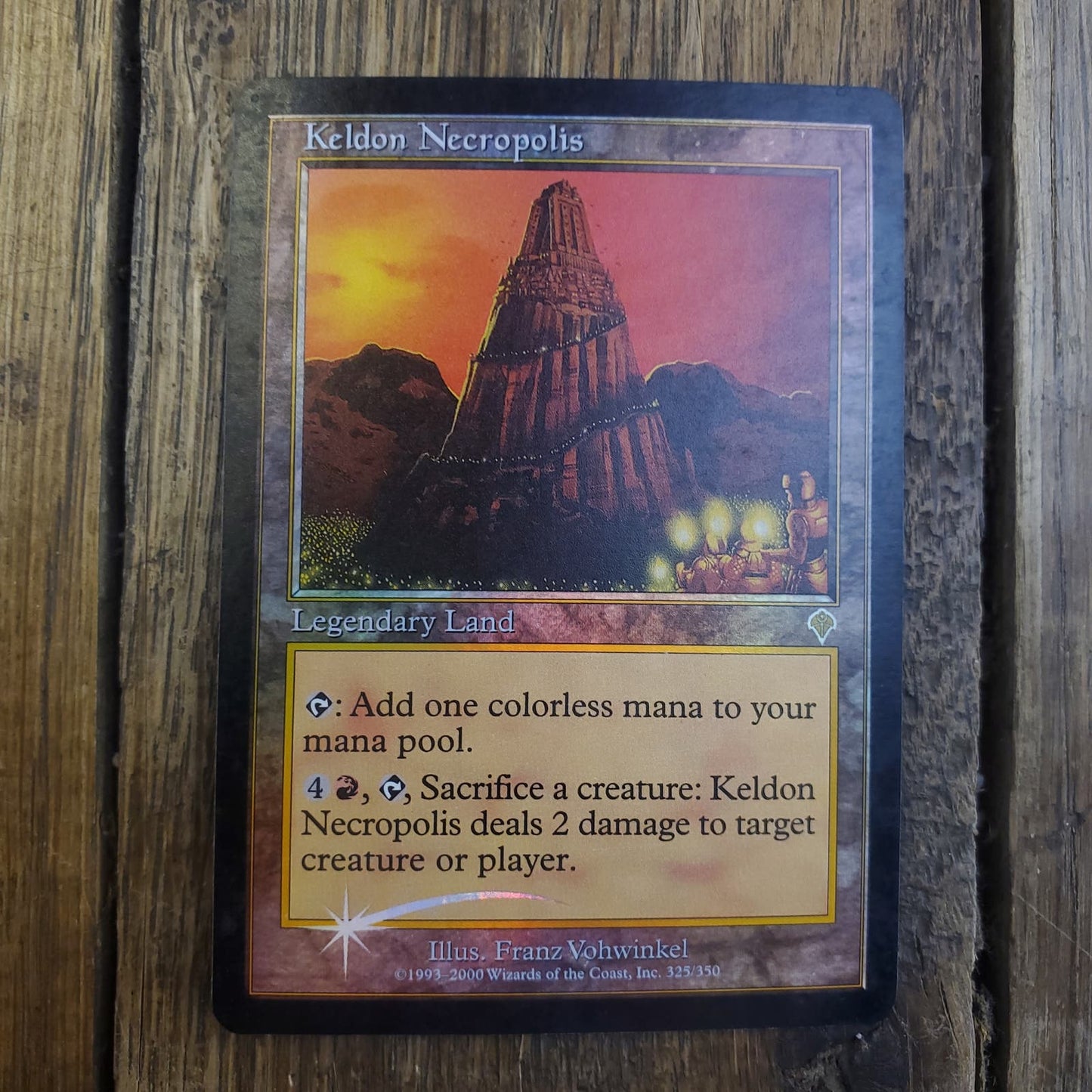 Foil Keldon Necropolis 2000 Invasion MTG Magic The Gathering Card Game