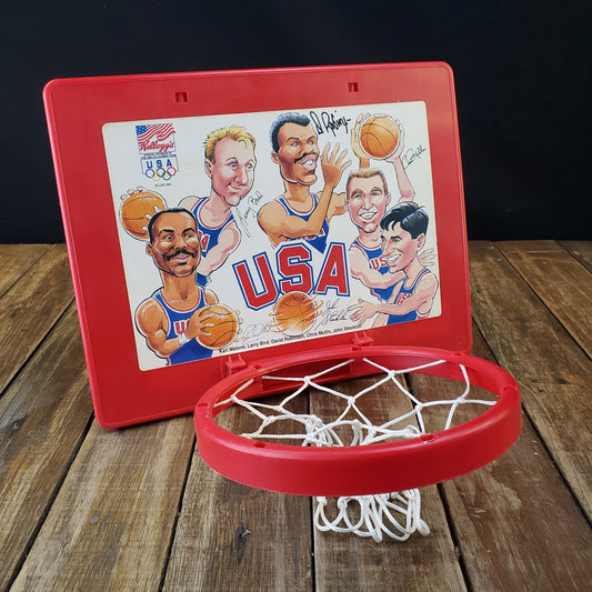 Vintage 1992 USA Olympic Basketball Dream Team Nerf Hoop Promotional Kelloggs