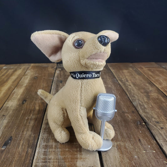 Vintage Yo Quiero Taco Bell Chihuahua Dog Plush Sings "Chances Are" Tested