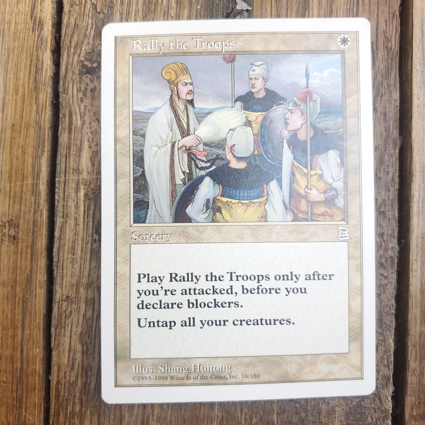 Rally the Troops 1999 Portal Three Kingdoms MTG Magic The Gathering Card Game