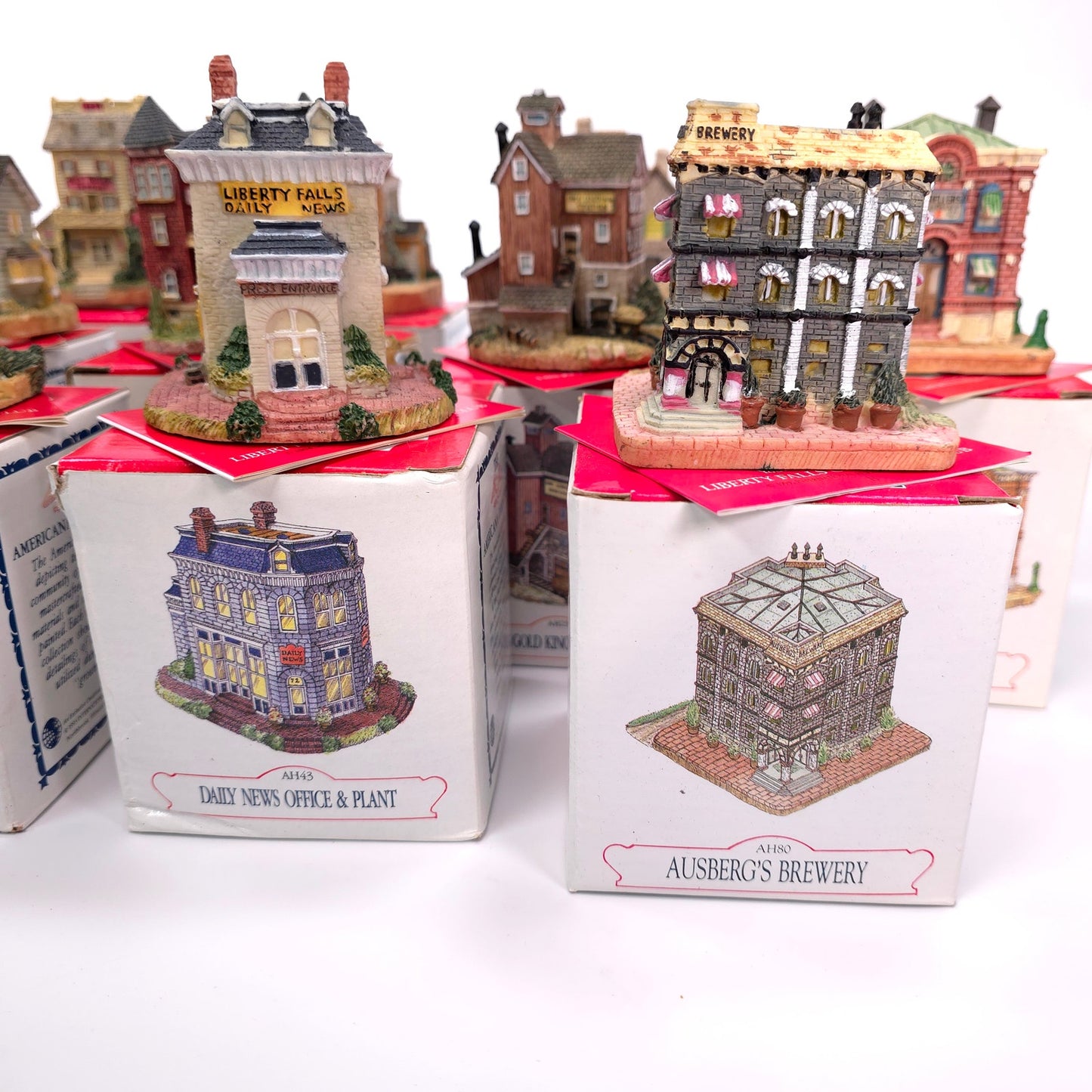 Lot of 4 Liberty Falls The American Collection Village House Figurine