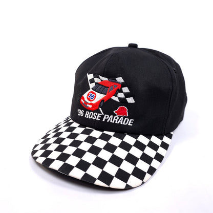 '96 rose Parade Snapback 5 Panel Hat Cap Racing Flag