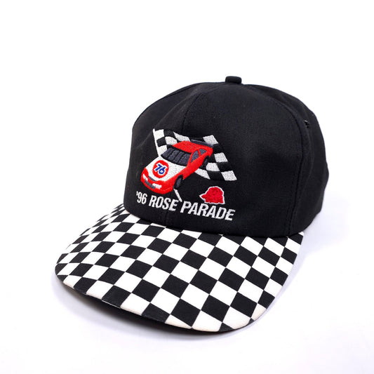 '96 rose Parade Snapback 5 Panel Hat Cap Racing Flag
