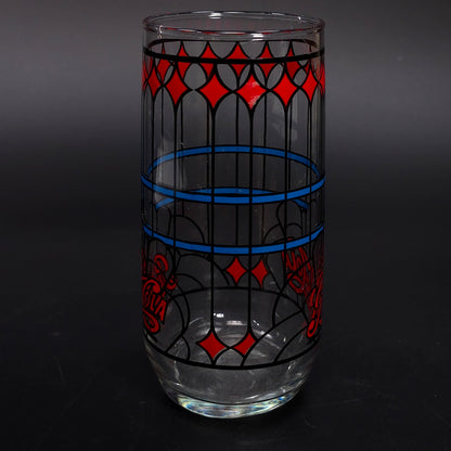 Vintage Pepsi-Cola Stained Glass Cup Design 6" Tall