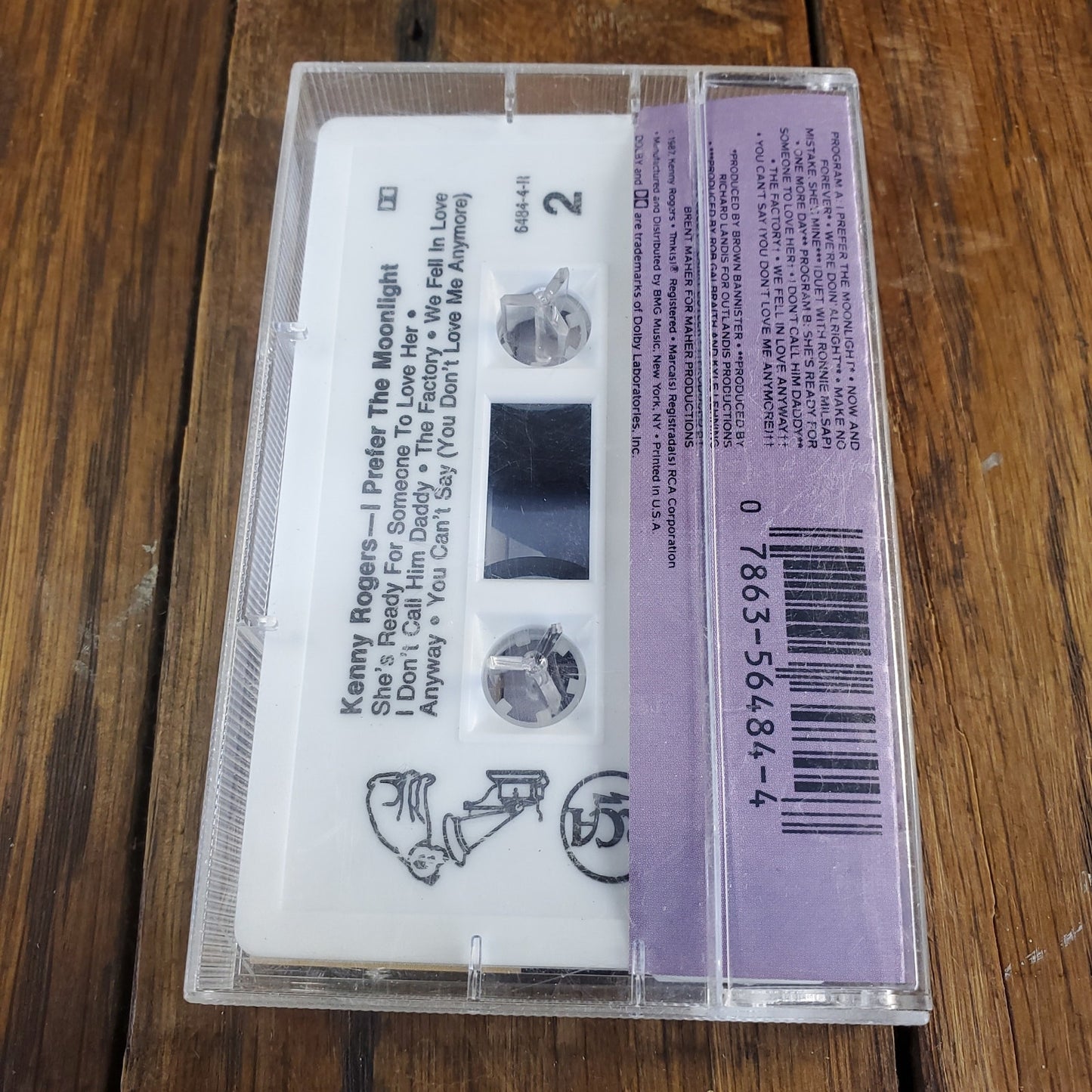 Kenny Rogers – I Prefer The Moonlight (Cassette) 2+ Ship FREE