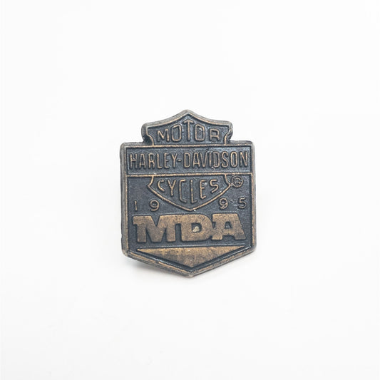 Harley Davidson Motorcycles 1995 MDA Metal Pin Back 2+ Ship FREE