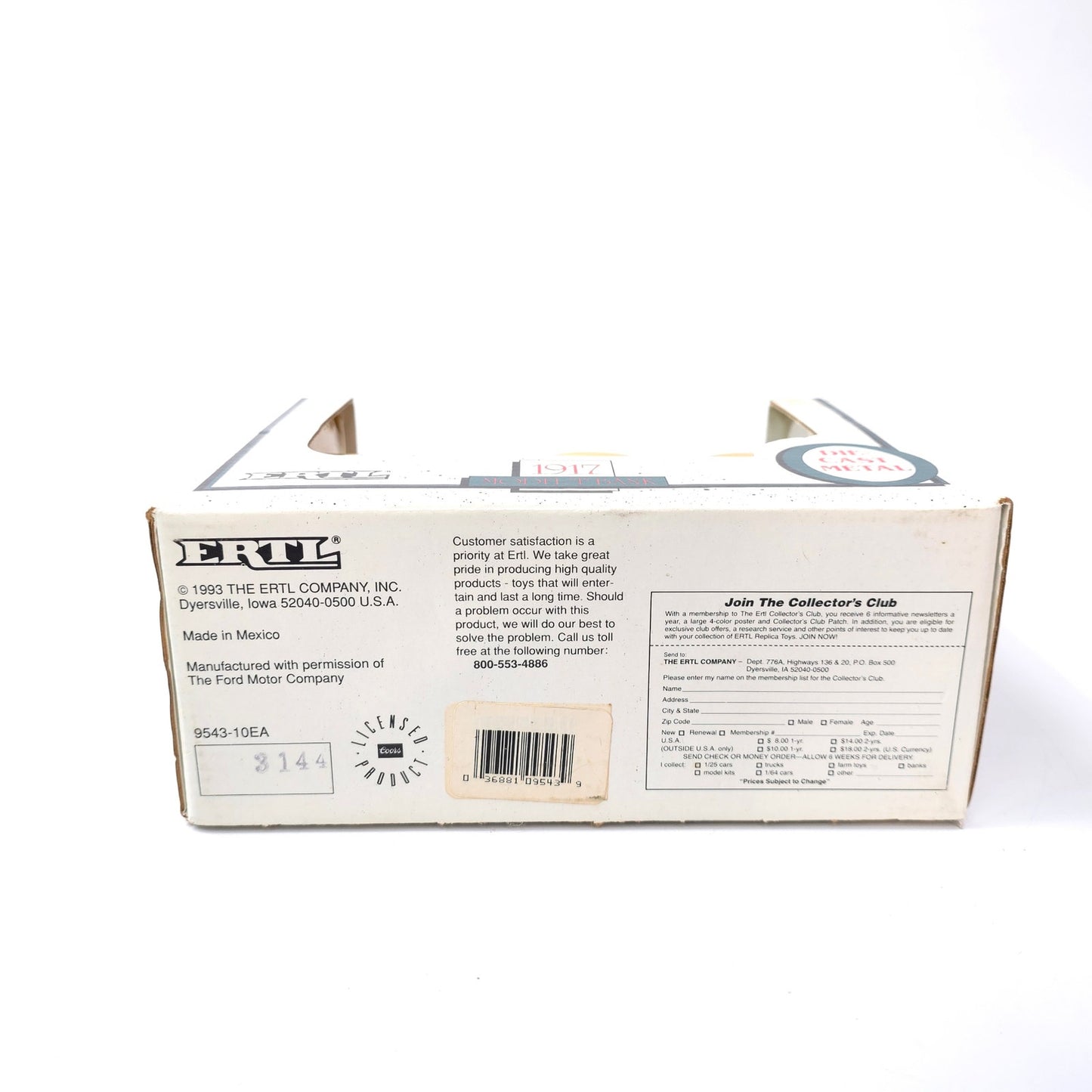 ERTL Coors 1917 Model T Metal Diecast 1/25 Scale Malted Milk Coin Bank