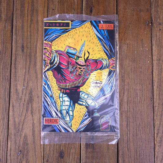 Sealed Deathrow #1 Blue Comet Comics 1993 Comic Book with Insert Card