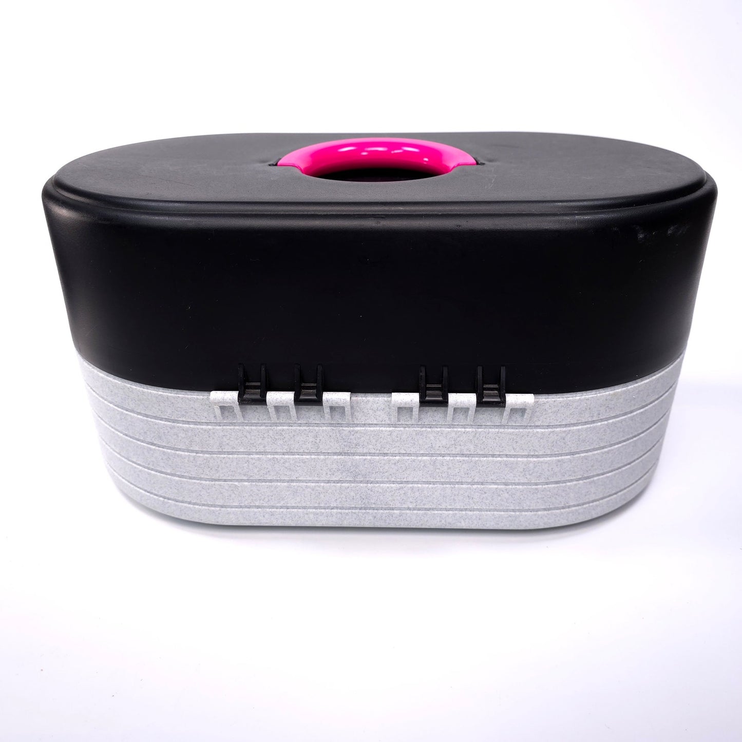 Caboodles Medium Cosmetic Makeup Jewelry Box w/ Mirror Black Gray Pink 2642