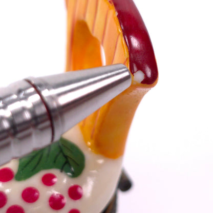 Porcelain Hinged Keepsake Trinket Box Pot Seat Fruit Berry Design