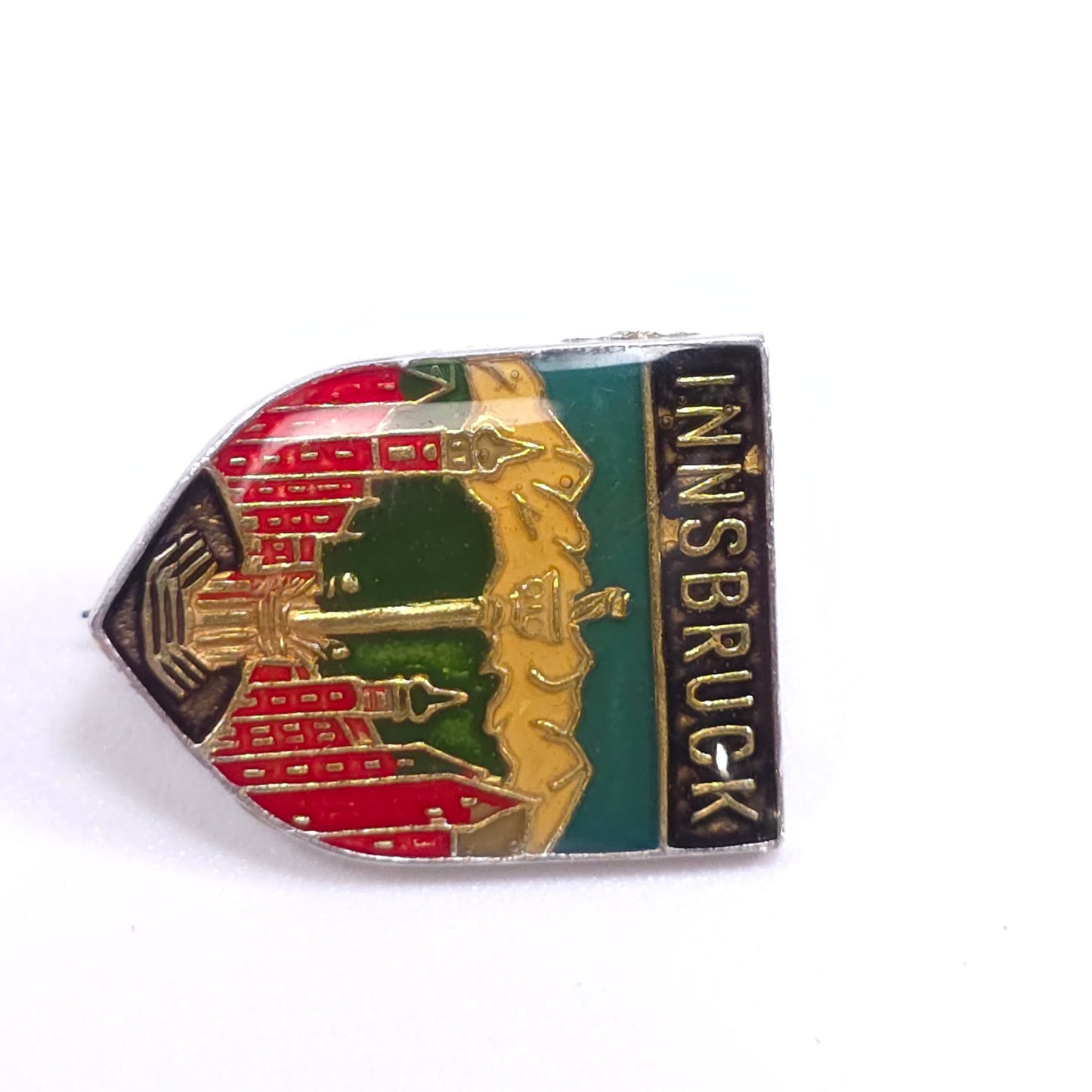Vintage Innsbruck Enamel Pinback Pin