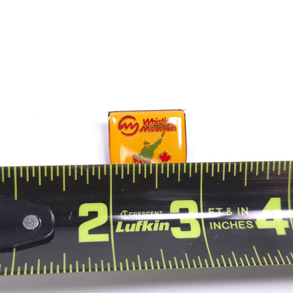 Vintage Whistler Mountain Ski Enamel Pinback Pin